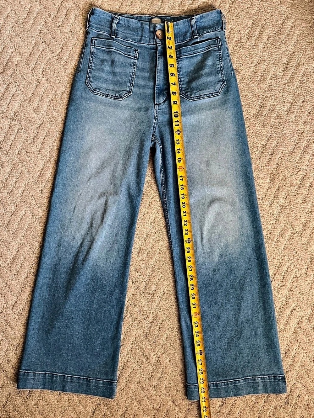 Anthropologie Maeve Colette High-Rise Wide-leg Full-length Jeans - Picture 3 of 8